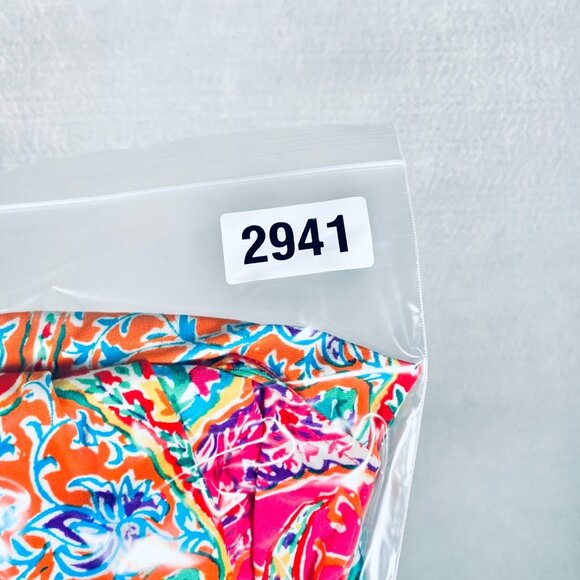 Lauren Ralph Lauren Dress Womens M Pink Paisley Faux Wrap Midi Resort - Picture 11 of 11